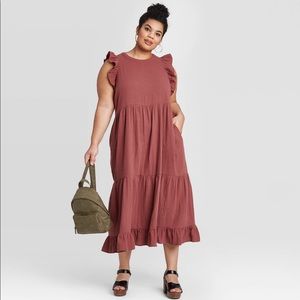 Universal Thread Dress in Clay, 2X, NWT.